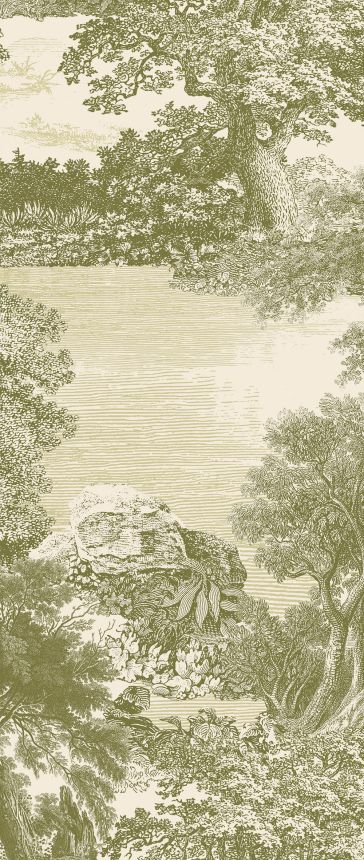 Obrazová tapeta, zelená, les, stromy, DGSAL1031-260, Amazone, Masureel