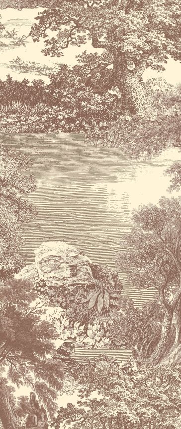 Obrazová tapeta, hnedá, les, stromy, DGSAL1041-260, Amazone, Masureel