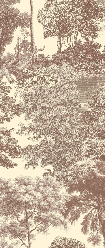 Obrazová tapeta, hnedá, les, stromy, DGSAL1044-260, Amazone, Masureel