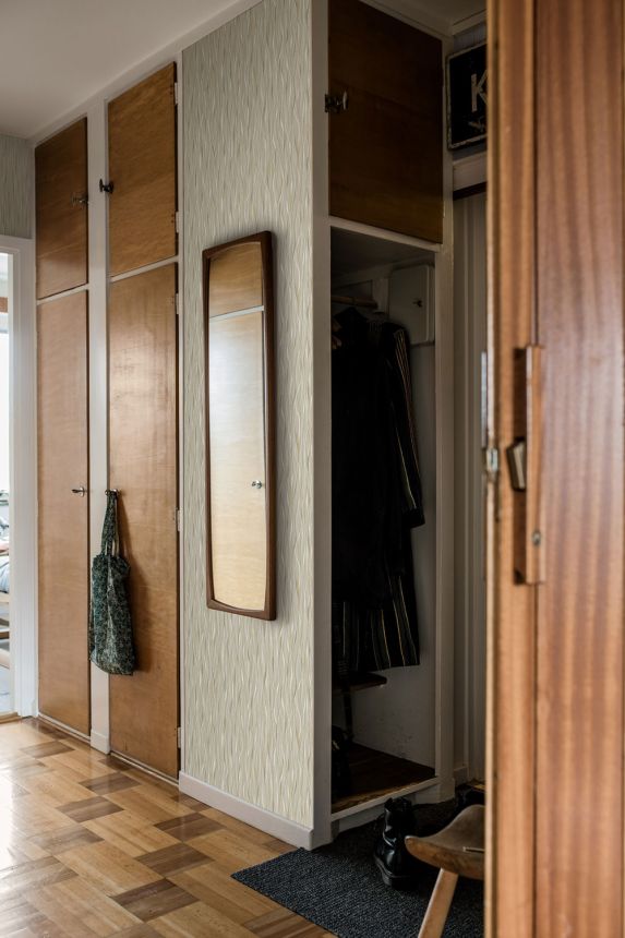 Tapeta na stenu, sivá, vlnité línie, 4177, Alla Tiders Hus, Borastapeter