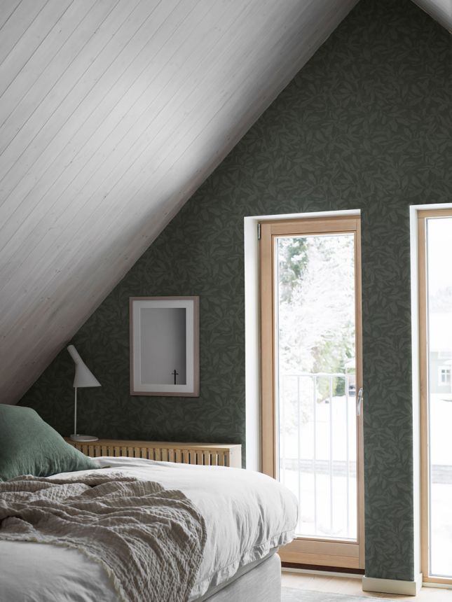 Tapeta na stenu, zelená, listy, 4193, Alla Tiders Hus, Borastapeter
