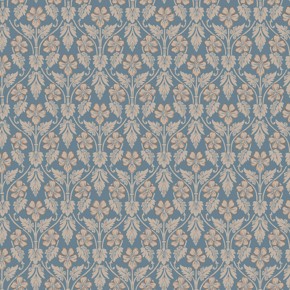 Modrá tapeta, kvety, 4586, Icons, Borastapeter
