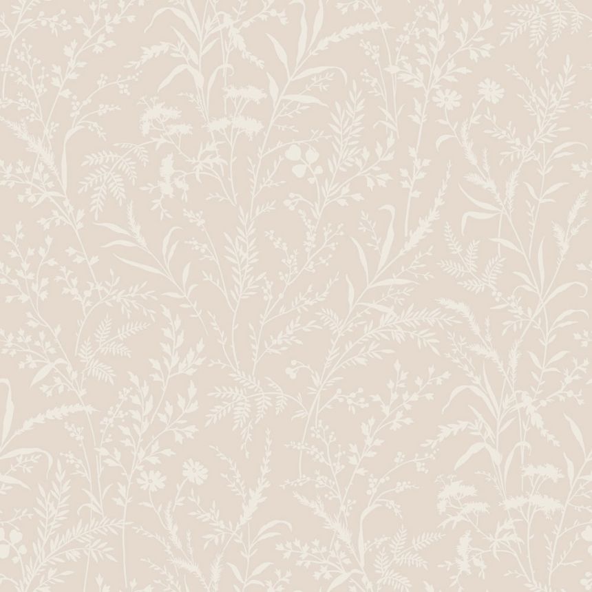 Tapeta, béžová, kvety, trávy, 38737, Borosan Hem, Boråstapeter