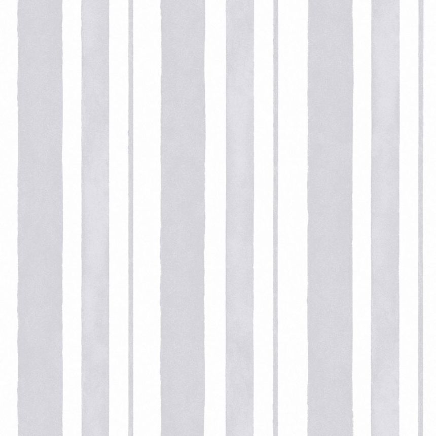 Tapeta, sivá, pruhy, 125118, Shabby Chic by Rachel Ashwell
