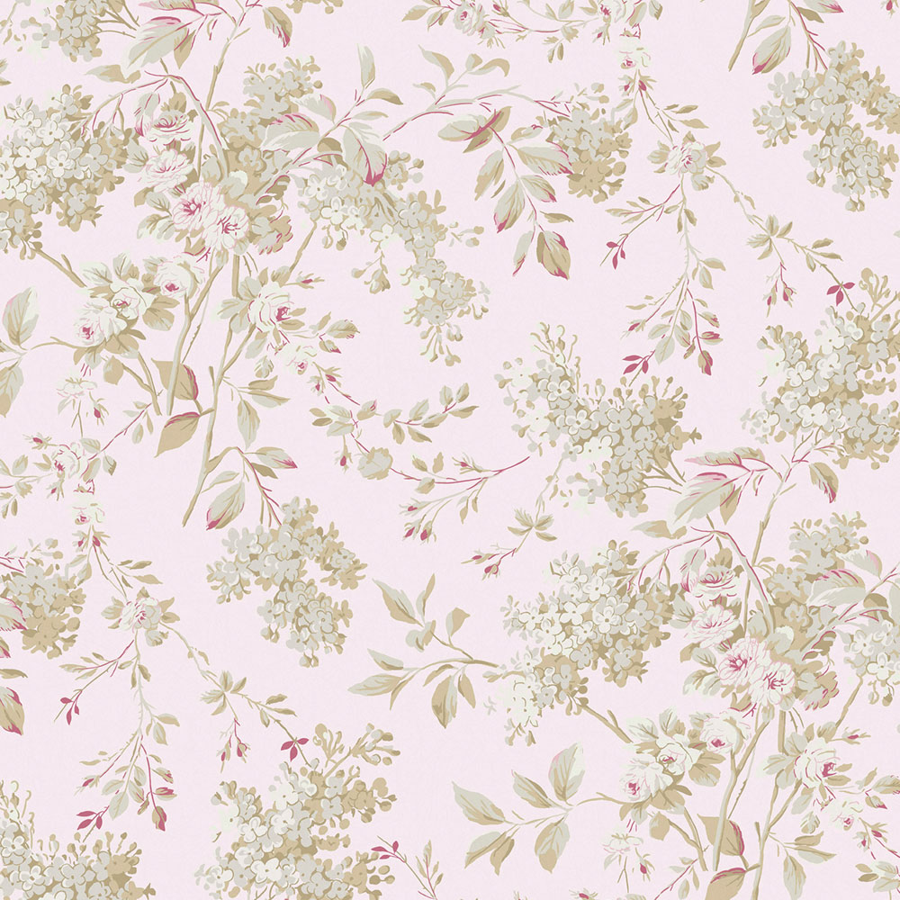 Tapeta, ružová, kvety, 125124, Shabby Chic by Rachel Ashwell