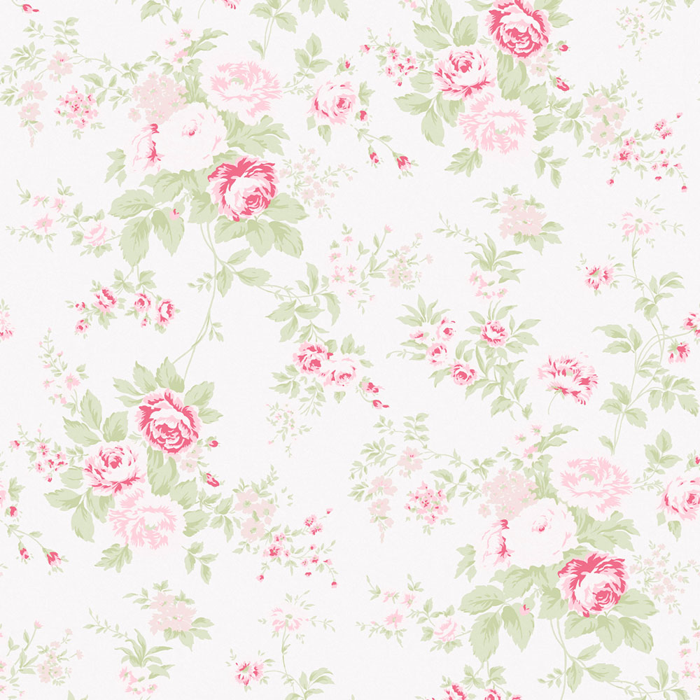 Tapeta, krémová, kvety, 125132, Shabby Chic by Rachel Ashwell