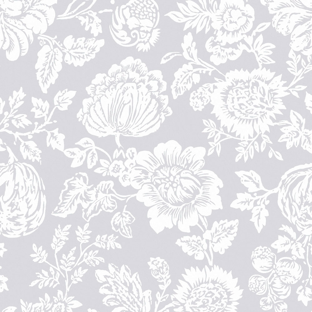 Tapeta, sivá, kvety, 125139, Shabby Chic by Rachel Ashwell