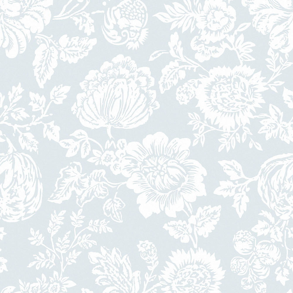 Tapeta, modrá, kvety, 125141, Shabby Chic by Rachel Ashwell
