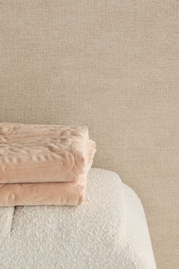 Tapeta, sivo-béžová, imitácia látky, 350590, Riviera Maison, Eijffinger