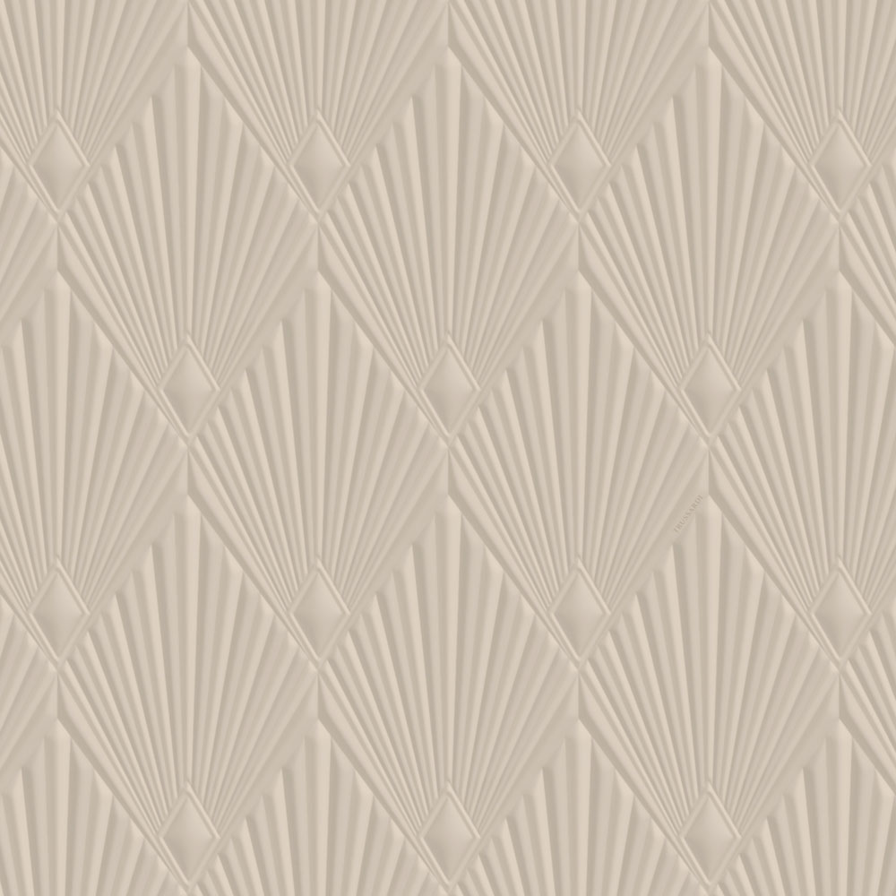 Tapeta luxusná, geometrická, vliesová, na stenu, hnedo-béžová, Art deco, Z30312, Casa 8, Trussardi