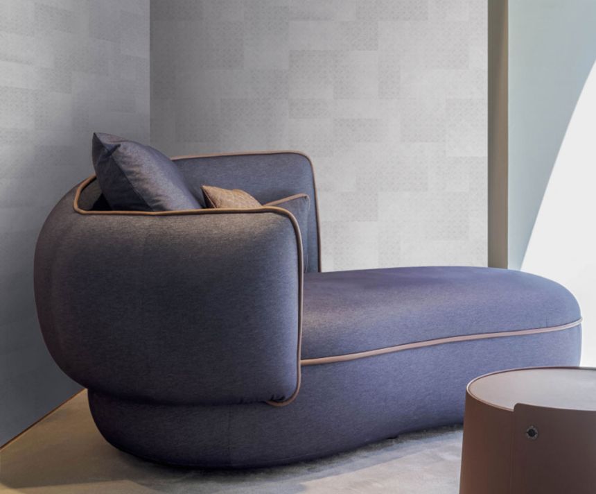 Tapeta luxusná, geometrická, vliesová, na stenu, sivá, Z30340, Casa 8, Trussardi