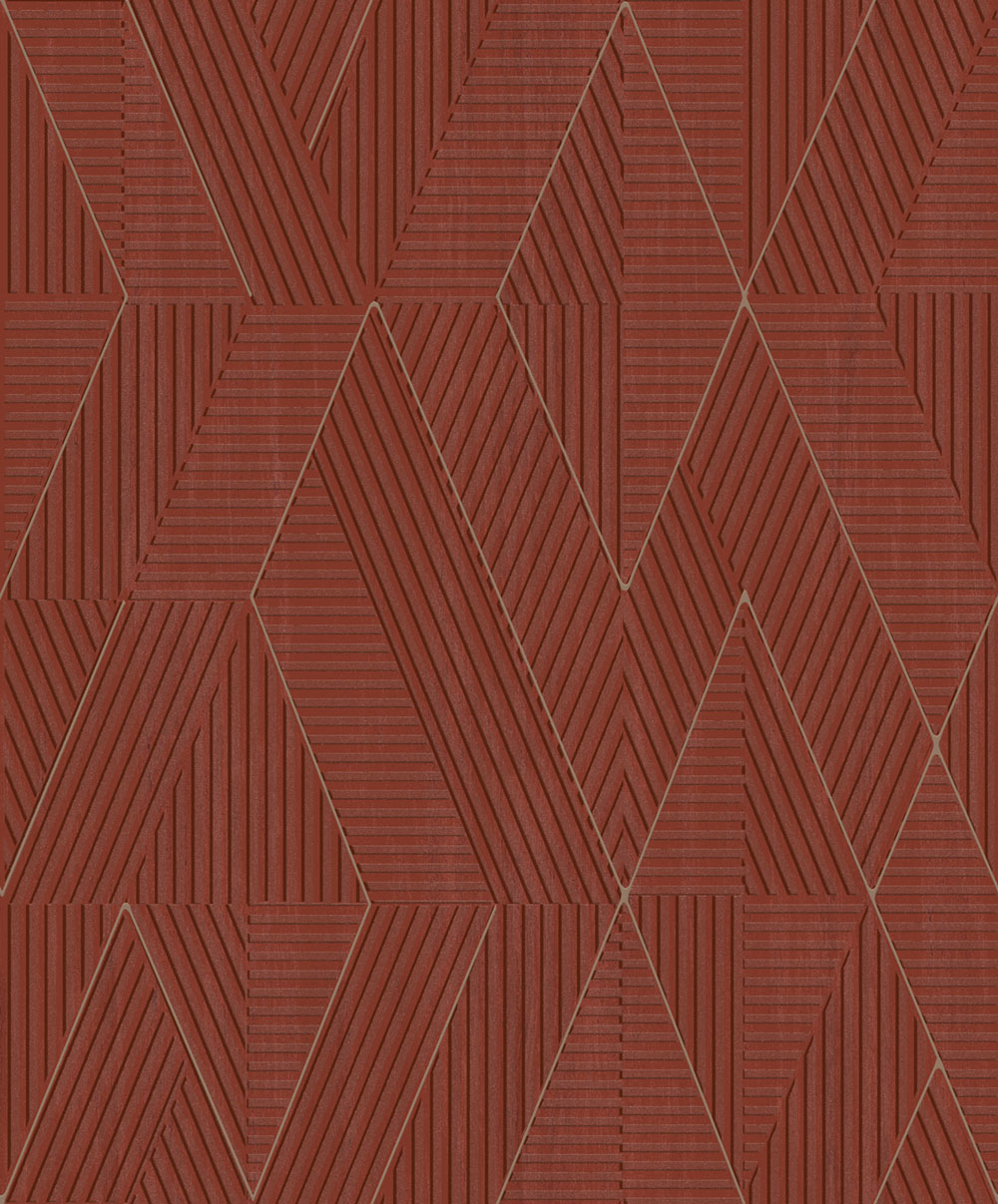 Tapeta na stenu, červená, geometrický vzor, PRI304, The Texture Book, Masureel