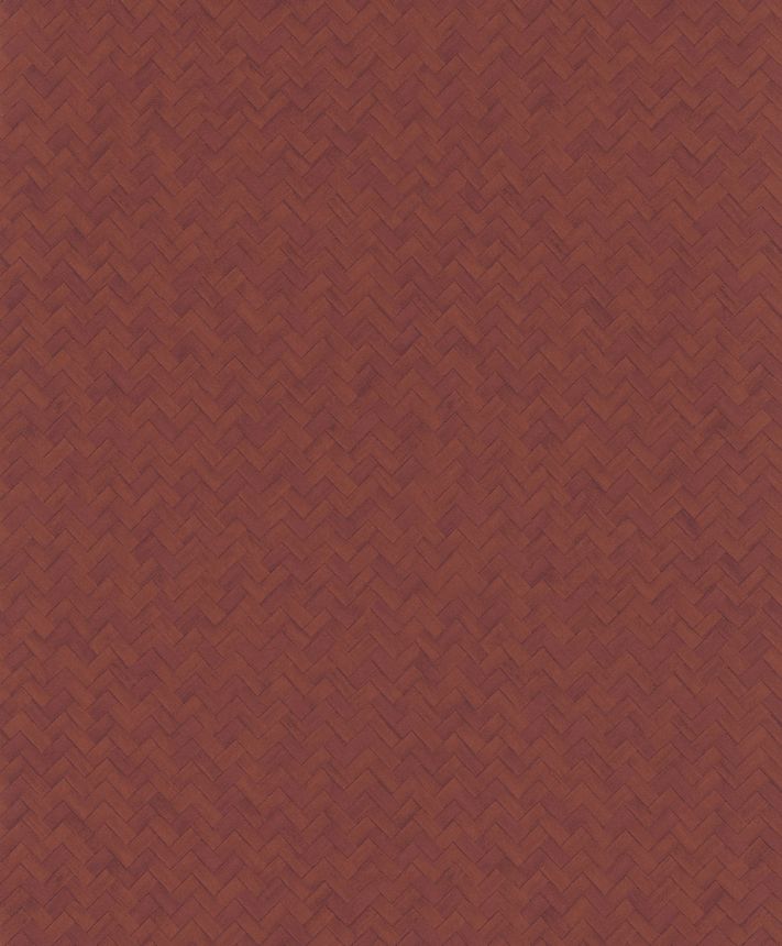 Tapeta na stenu, červená, imitácia rohože, WIL302, The Texture Book, Masureel