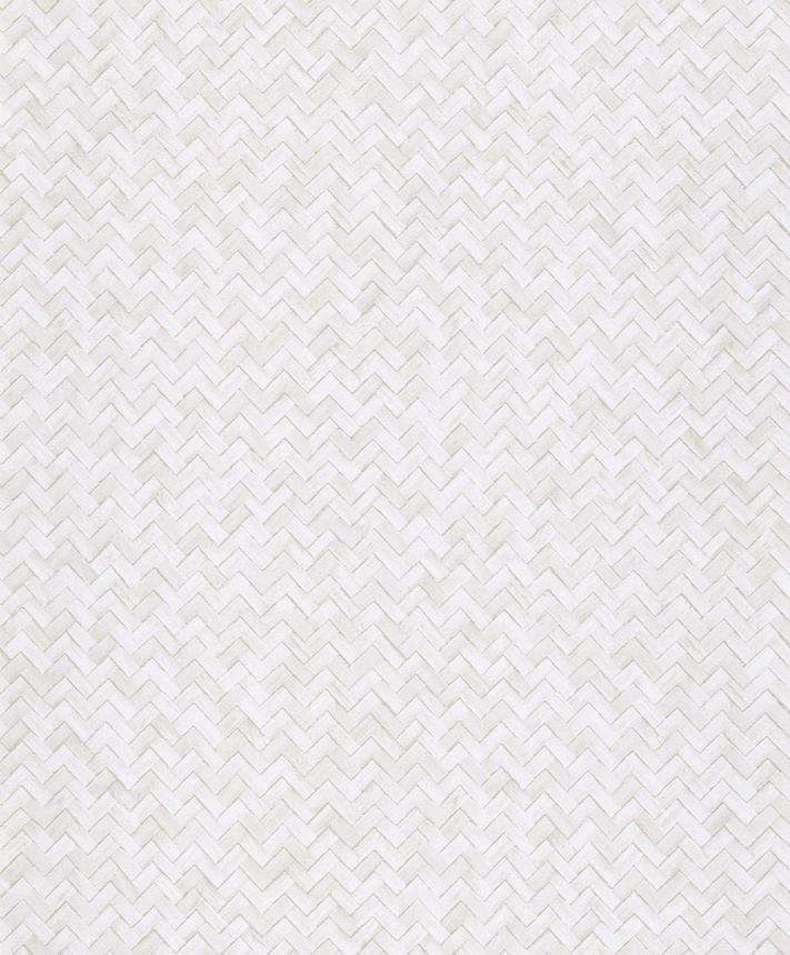 Tapeta na stenu, bielo-krémová, imitácia rohože, WIL303, The Texture Book, Masureel
