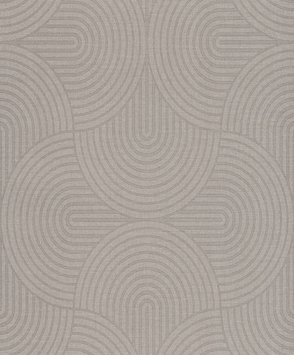 Tapeta na stenu, sivobéžová, grafický vzor, Art Deco, EAR606, The Texture Book, Masureel