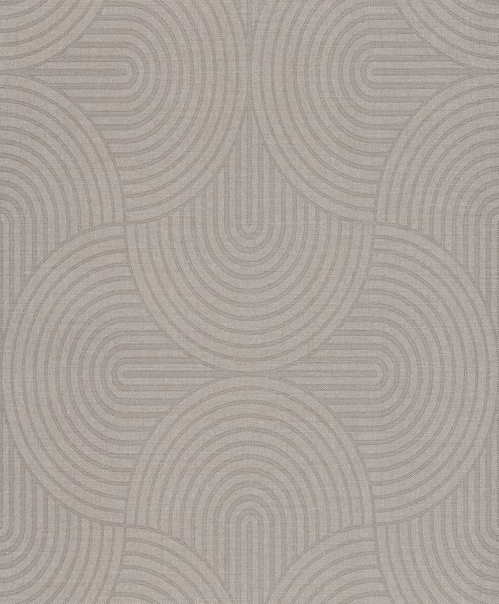 Tapeta na stenu, sivobéžová, grafický vzor, Art Deco, EAR606, The Texture Book, Masureel