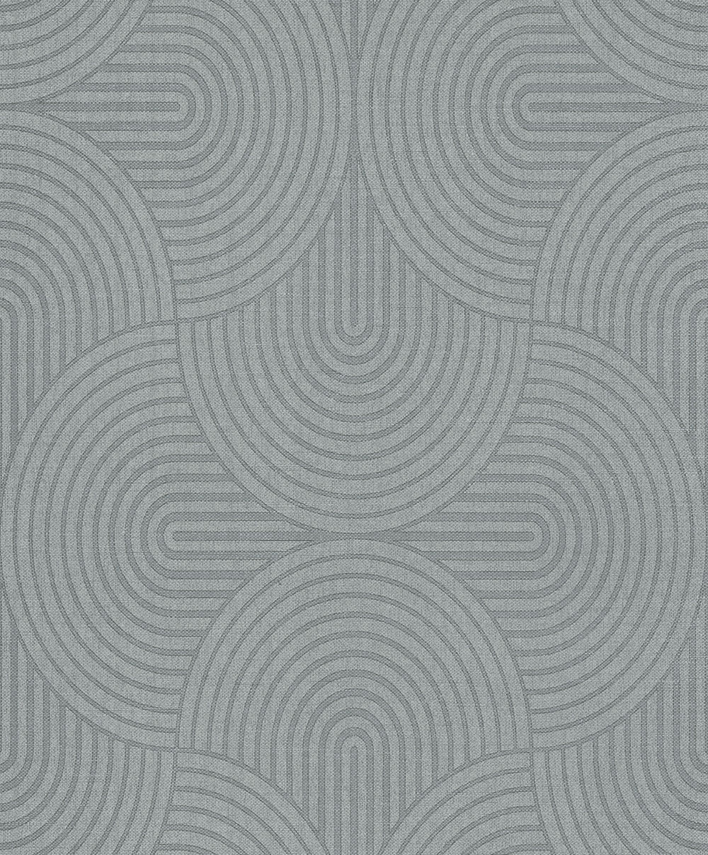Tapeta na stenu, sivozelená, grafický vzor, Art Deco, EAR603, The Texture Book, Masureel