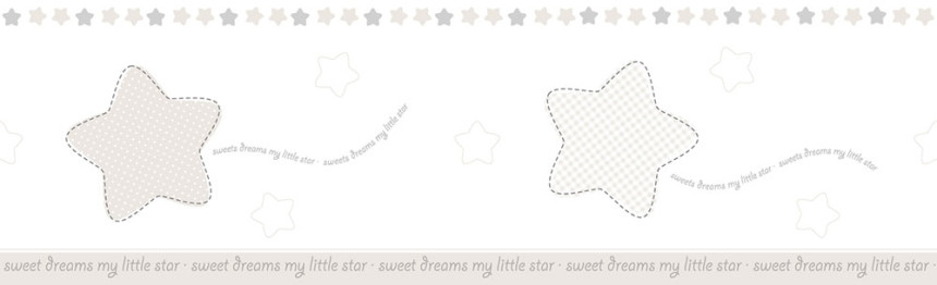 Samolepiaca detská tapetová bordura 244-3, Lullaby, Ich Wallcoverings