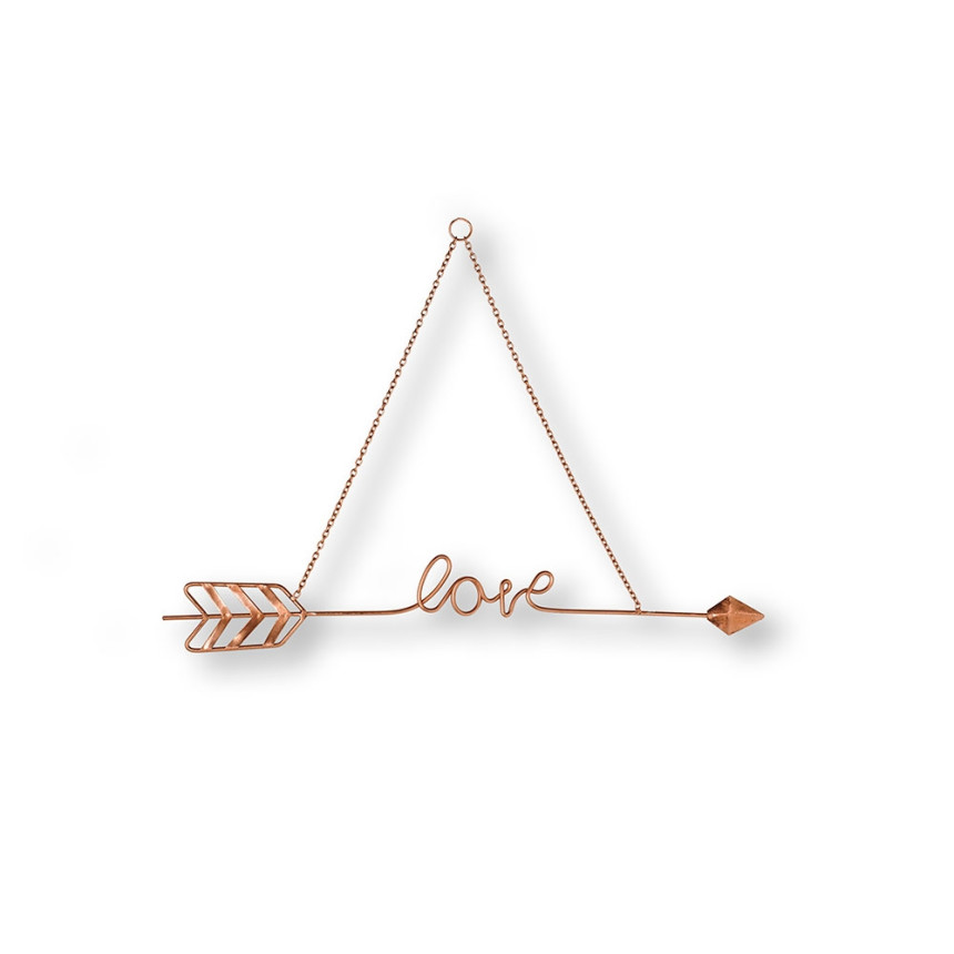 Kovová dekorácia Love Story Rose Gold Metal Art 104031, Wall Art, Graham Brown