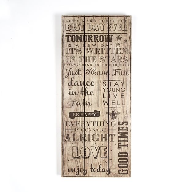 Drevotlač 102502, Best Day Ever Print On Wood, Wall Art