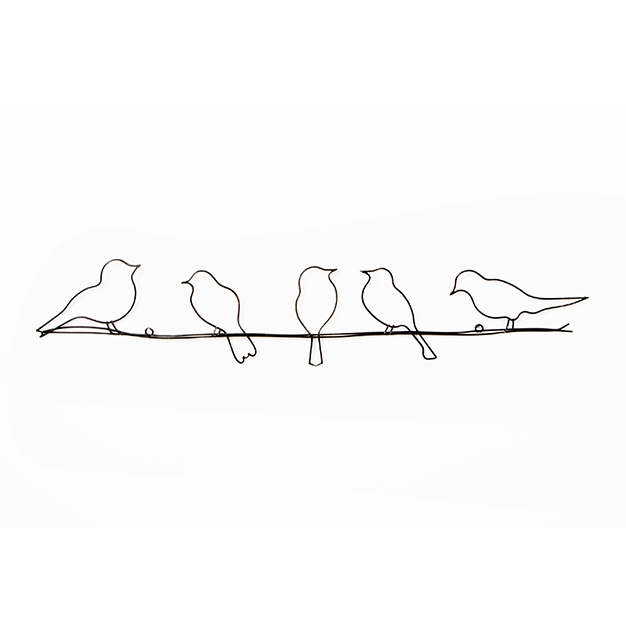 Kovová dekorácie Vtáky na drôte 41-221, Birds On A Wire, Wall Art, Graham Brown