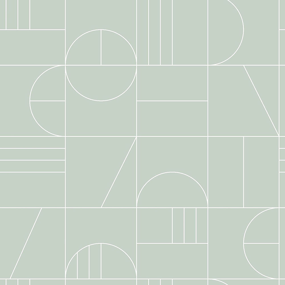 Zelená vliesová tapeta geometrický vzor 139209, Art Deco, Est