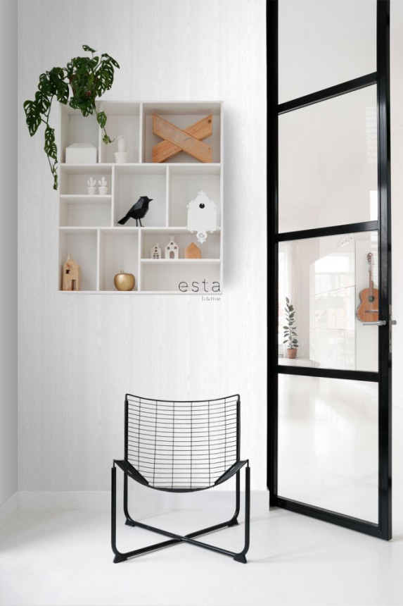 Vliesové tapety imitacia dreva - sivo-bieleho 138927, Little Bandits, Black & White, Esta
