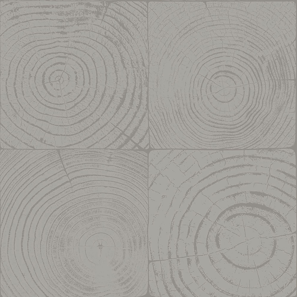 Sivá vliesová tapeta imitácie dreva s letokruhmi 347548, Matières - Wood, Origin