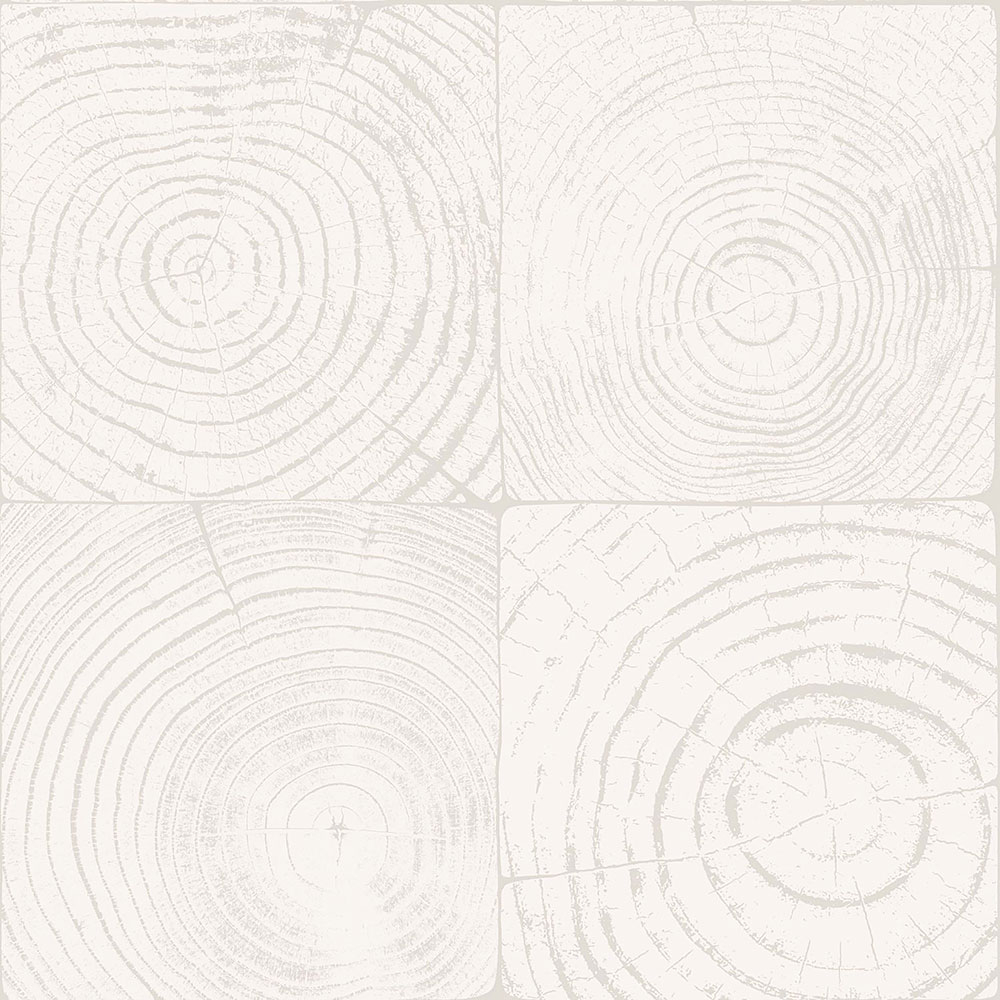 Sivobiela vliesová tapeta imitacia dreva s letokruhmi 347546, Matières - Wood, Origin
