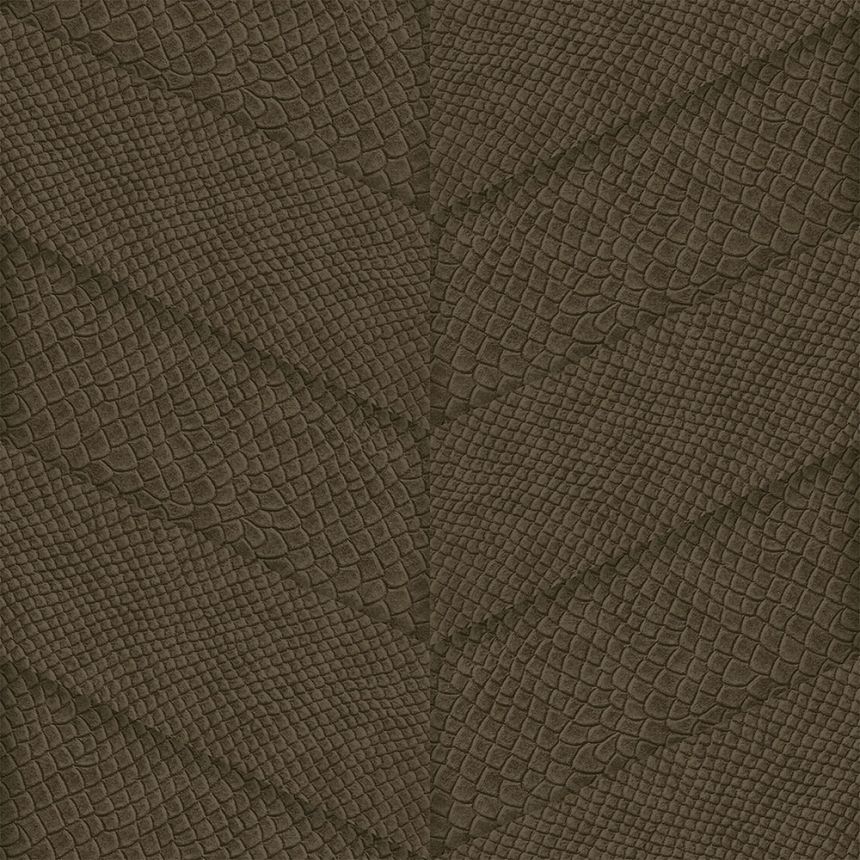 Vliesová hnedá tapeta, parketový vzor kože 347794, Luxury Skins, Origin
