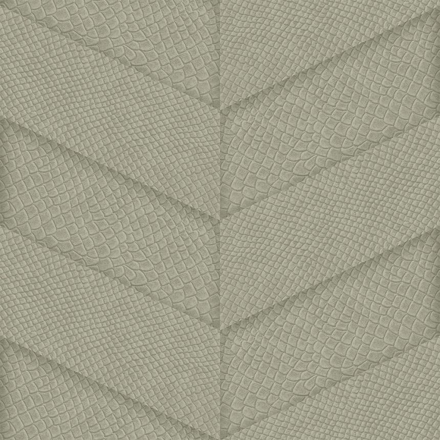Sivobéžová vliesová tapeta, parketový vzor kože 347790, Luxury Skins, Origin