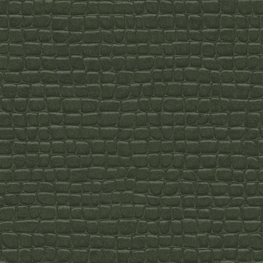 Vliesová tapeta zelená, imitácia krokodílej kože 347781, Luxury Skins, Origin