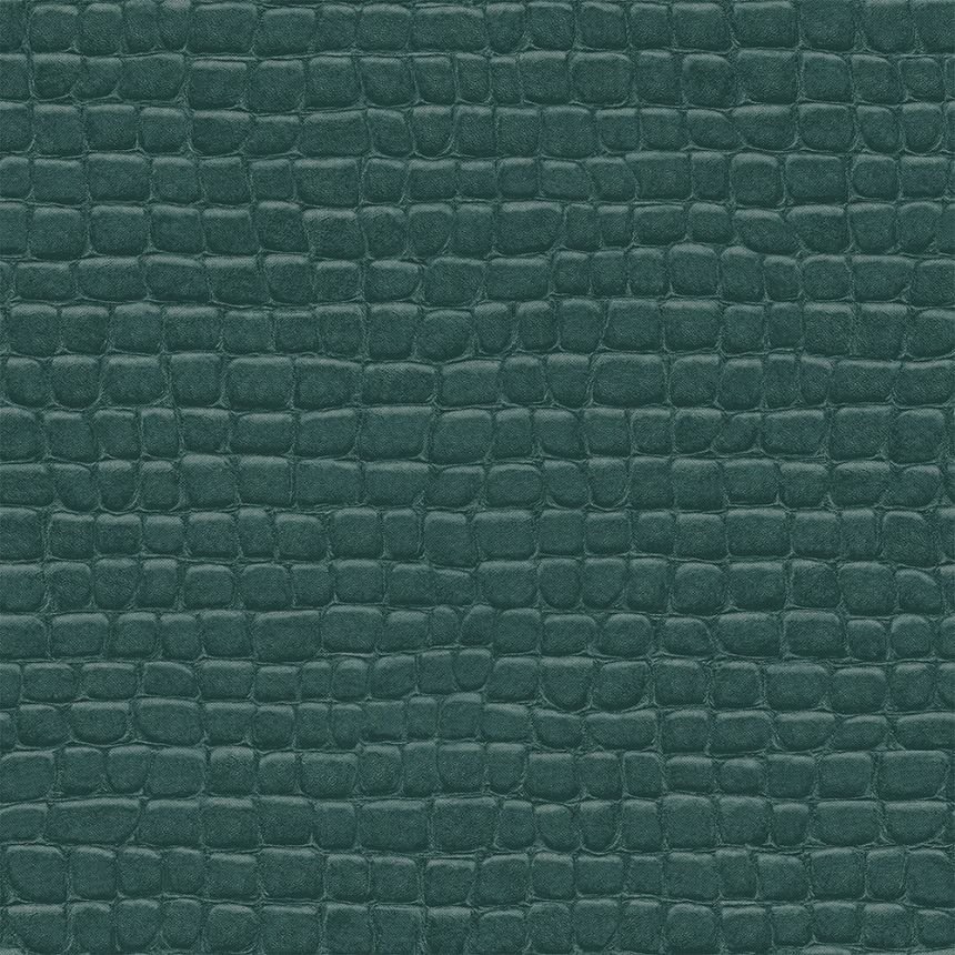 Vliesová tapeta zelená, imitácia krokodílej kože 347780, Luxury Skins, Origin