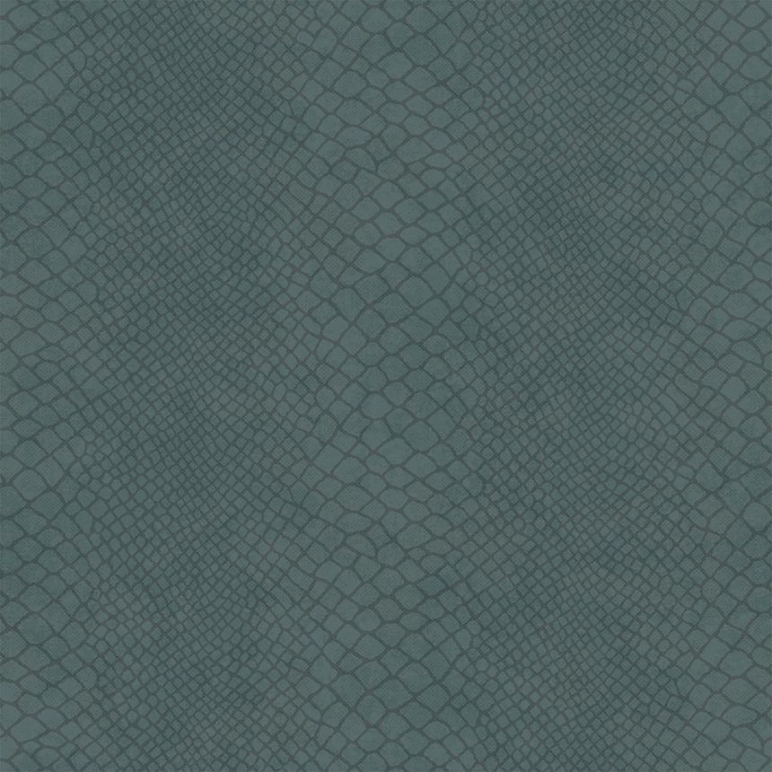 Sivomodrá vliesová tapeta, imitácia hadej kože 347770, Luxury Skins, Origin