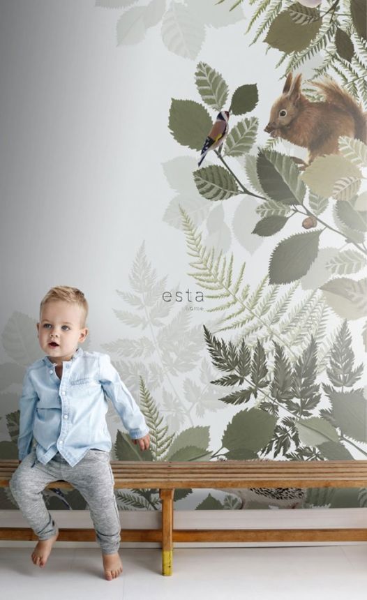 Vliesová obrazová tapeta Les, lesné zvieratká 159051, 150 x 279 cm, Forest Friends, Esta