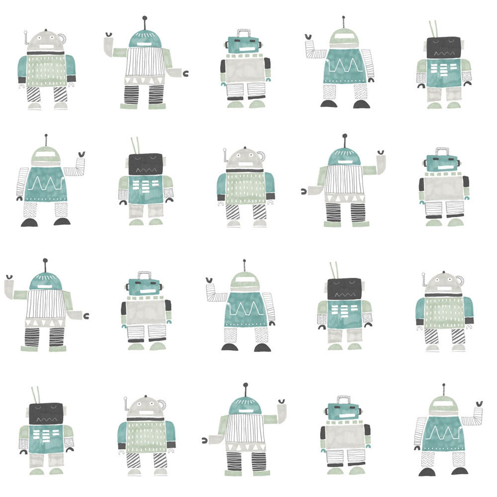 Vliesová detská tapeta, Roboti 138938, Little Bandits, Esta