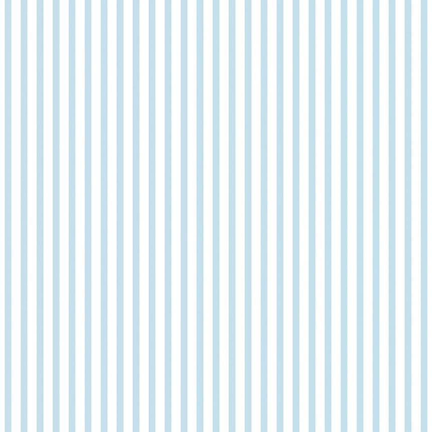 Modrobiela papierová pruhovaná tapeta 462-1, Pippo, ICH Wallcoverings