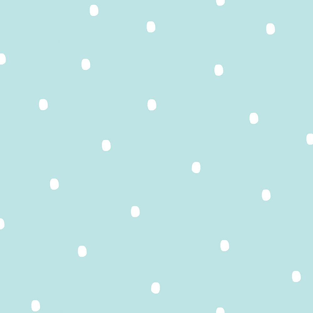 Tyrkysová papierová tapeta s bodkami / škvrnami 460-1, Pippo, ICH Wallcoverings