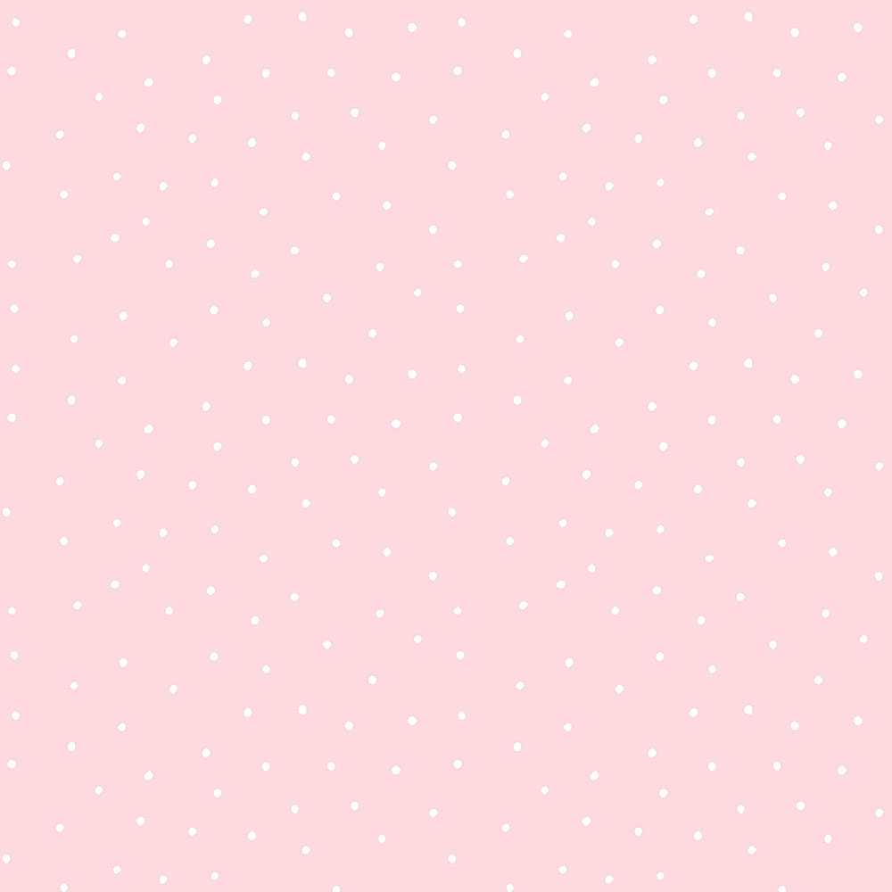 Papierová ružová tapeta, biele bodky 459-2, Pippo, ICH Wallcoverings