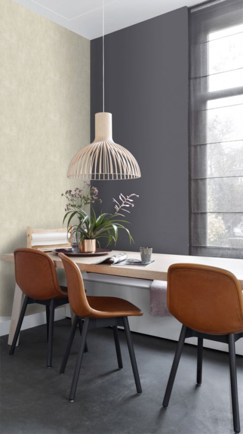 Sivá žíhaná vliesová tapeta na stenu 148733, Blush, Esta Home