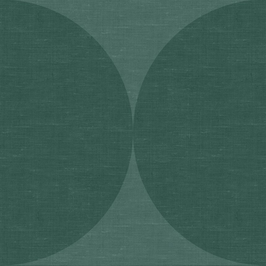 Vliesová zelená tapeta geometrický vzor - pologule 357225, Natural Fabrics, Origin