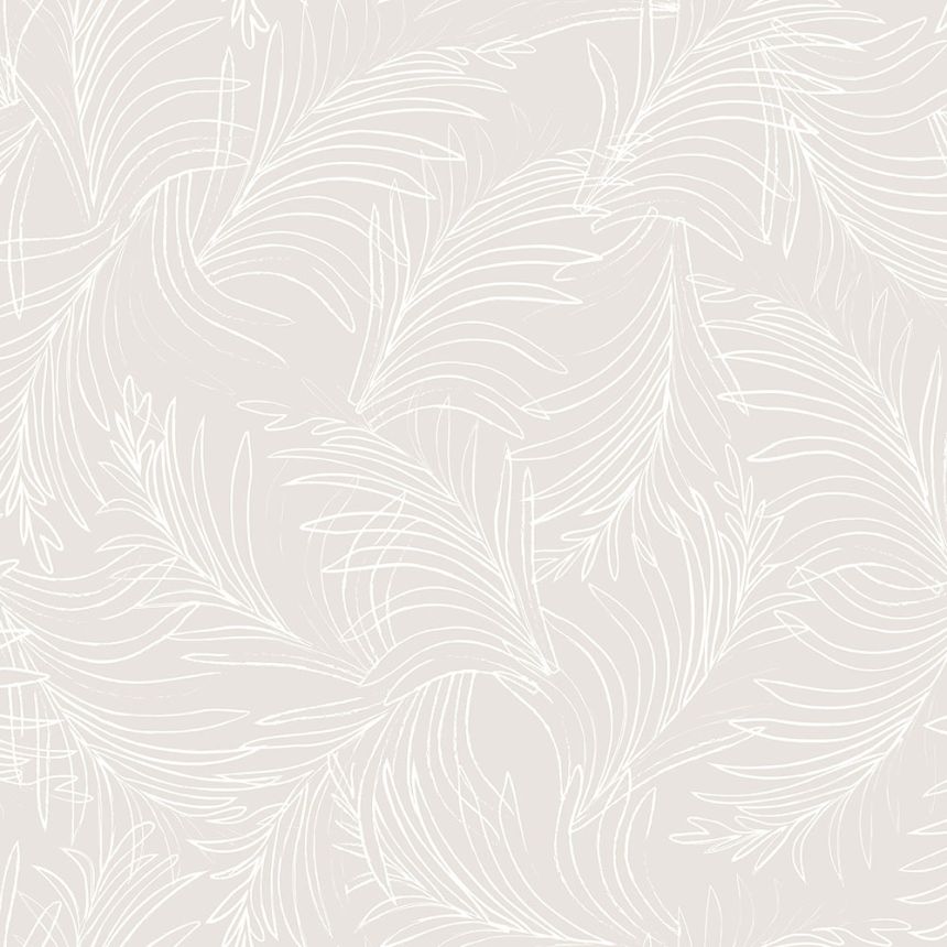 Béžová vliesová tapeta na stenu, palmové listy 6507-2, Batabasta, ICH Wallcoverings
