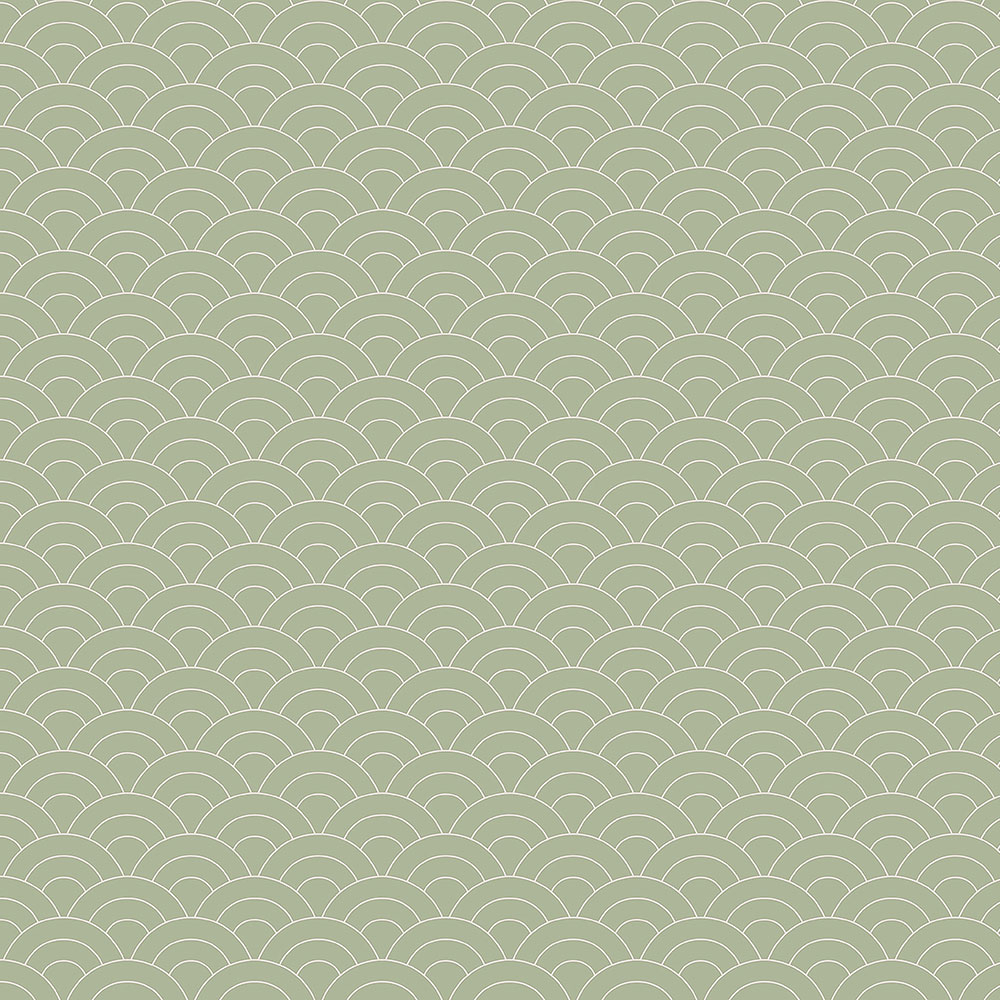 Zelená vliesová tapeta na stenu, oblúkový vzor 6506-3, Batabasta, ICH Wallcoverings