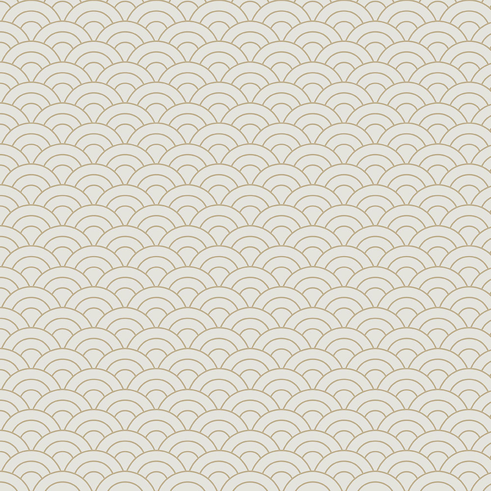 Béžovo-zlatá vliesová tapeta na stenu, oblúkový vzor 6506-2, Batabasta, ICH Wallcoverings