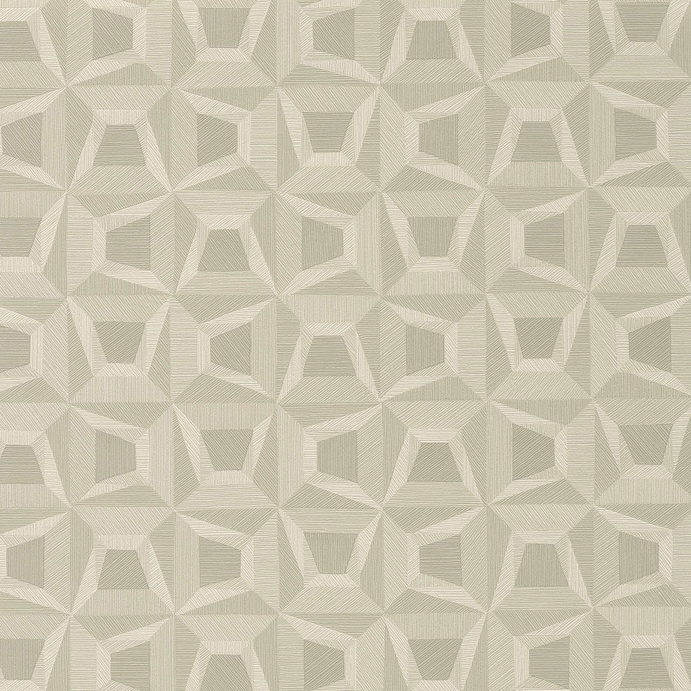 Béžová vliesová tapeta s geometrickým vzorom 31904, Textilia, Limonta