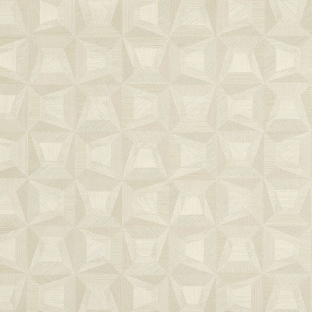 Biela vliesová tapeta s geometrickým vzorom 31902, Textilia, Limonta