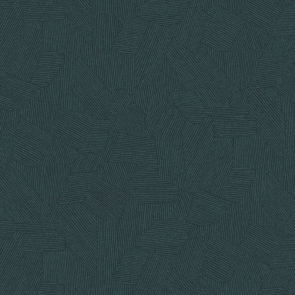 Modrá tapeta na stenu s grafickým etno vzorom 318006, Twist, Eijffinger