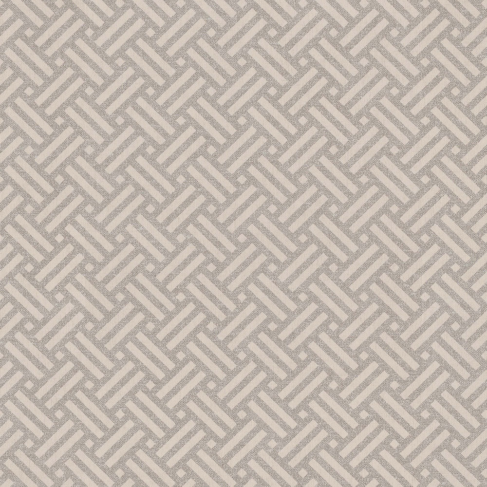 Béžová vliesová tapeta s prepletaným vzorom 221150, Rivi?ra Maison 3, BN Walls