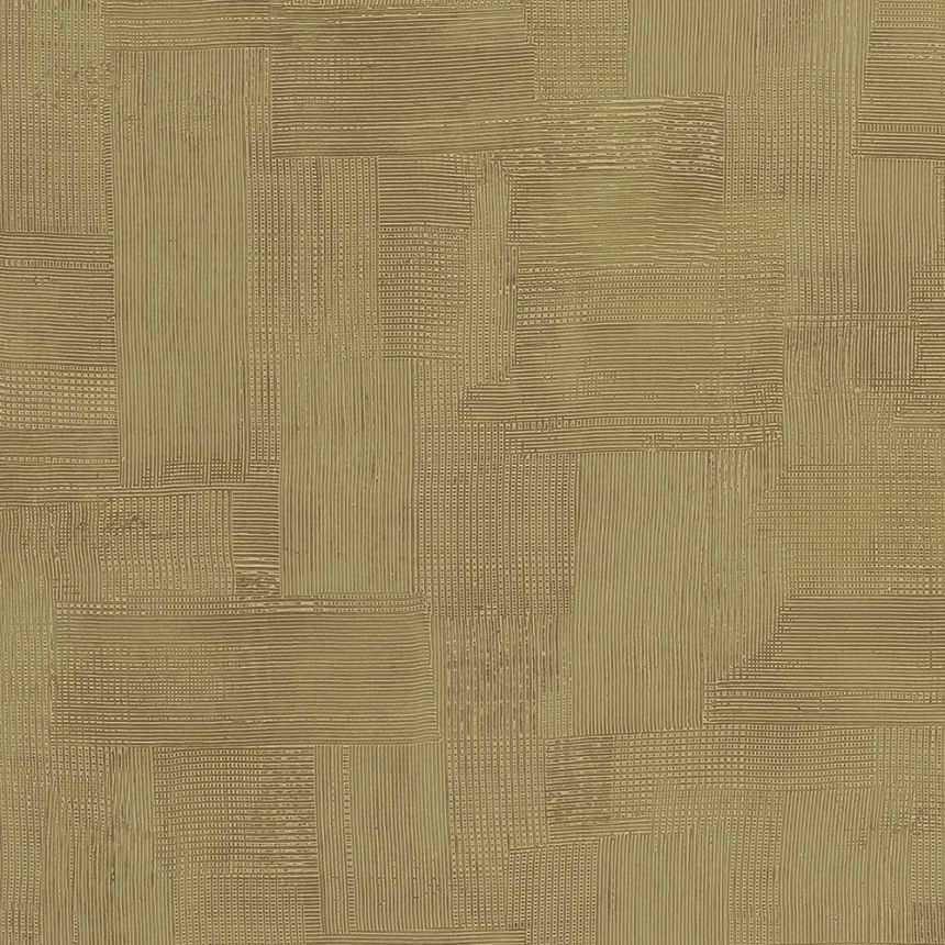 Luxusná zlatozelená tapeta geometrická 64514, Materea, Limonta