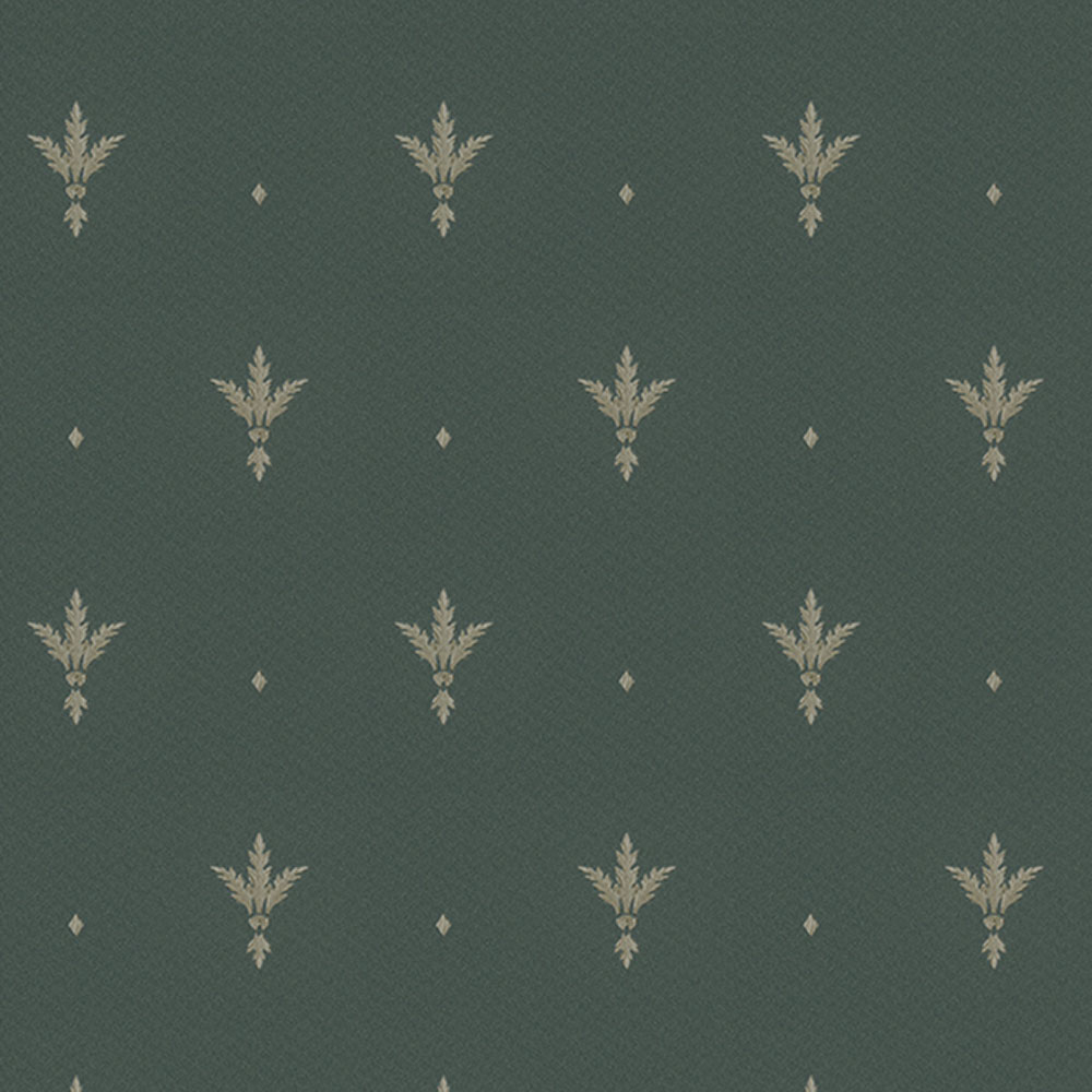 Zelená vliesová zámocká tapeta, Z66851, Satin Flowers, Zambaiti Parati